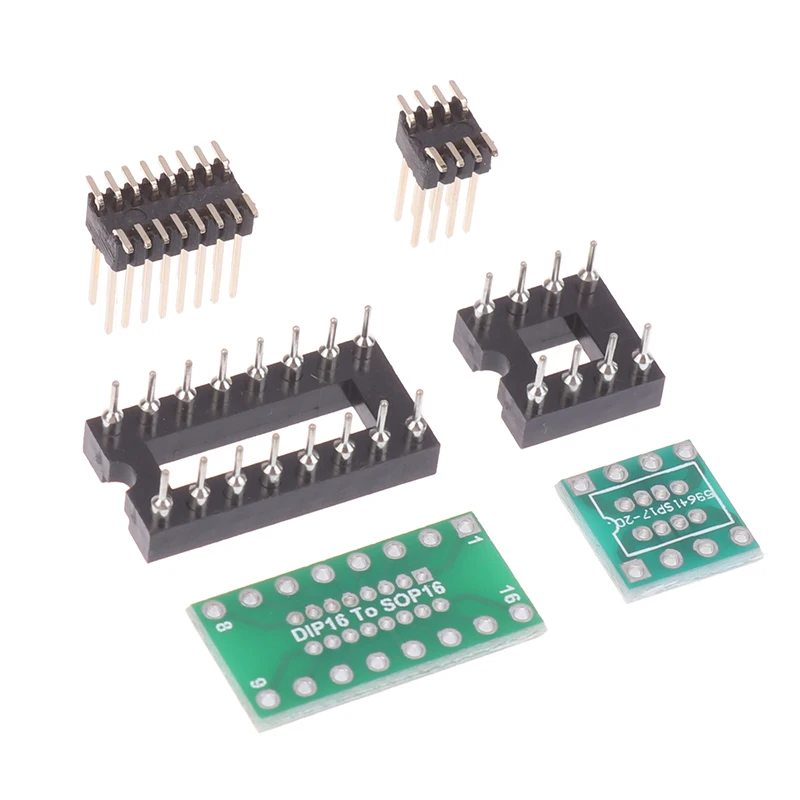1/3Pcs Operational Amplifier Detachable Interconverter Dip8 To Sop8 / Dip16 To Sop16 Sound Card Testing Replacement DIY Parts