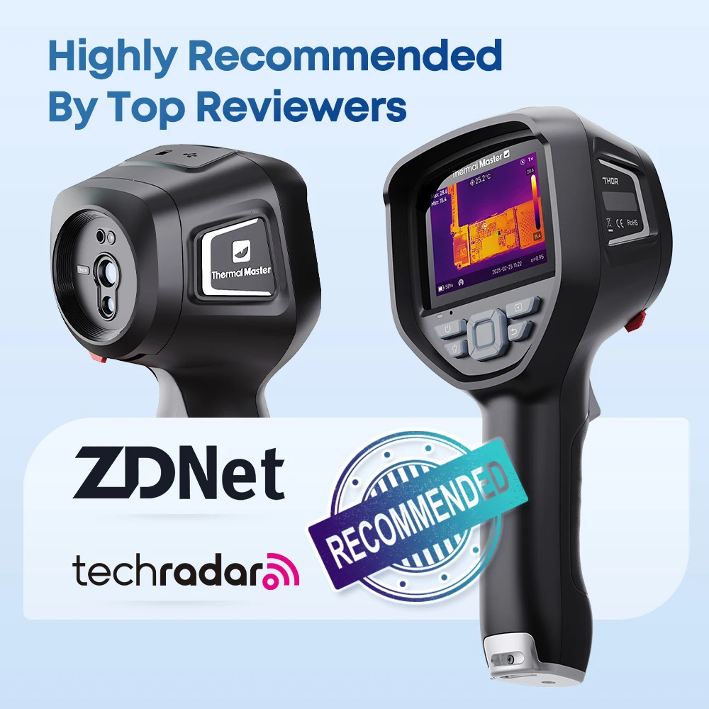 

Thor002 Handheld Thermal Camera 512×384 Resolution 550℃ Thermographic Camera 3.5"Industrial HVAC Water Leakage Detect