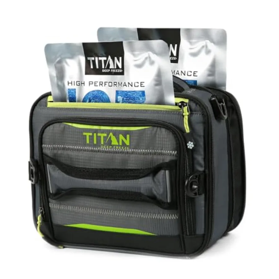 

Arctic Zone Titan Deep Freeze Fridge Expandable Insulated Horizontal Lunch Pack Grey Ideal for Outdoor Adventures Commuting and