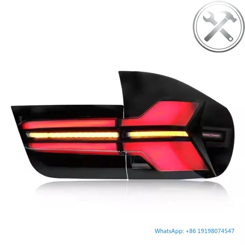 

2008-2013 Mid Size Sedan Red Lens Highlight Full LED Taillights Assembly 6000K 12V Waterproof Auto Parts