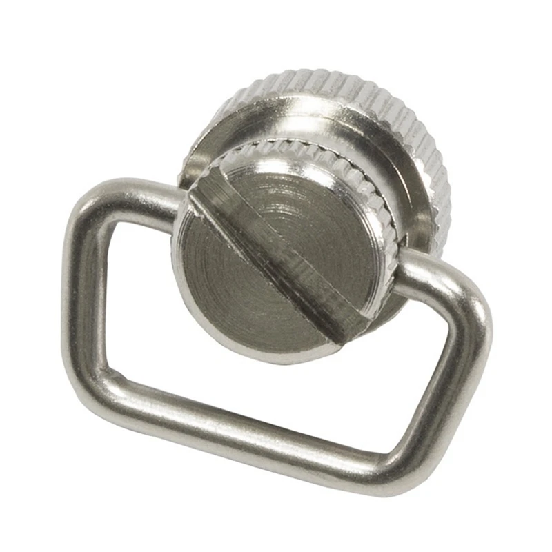 Vite per fotocamera da 1/4 pollici anello per cintura in acciaio inossidabile vite per pollice testa per treppiede vite per piastra a sgancio rapido vite per montaggio su fotocamera