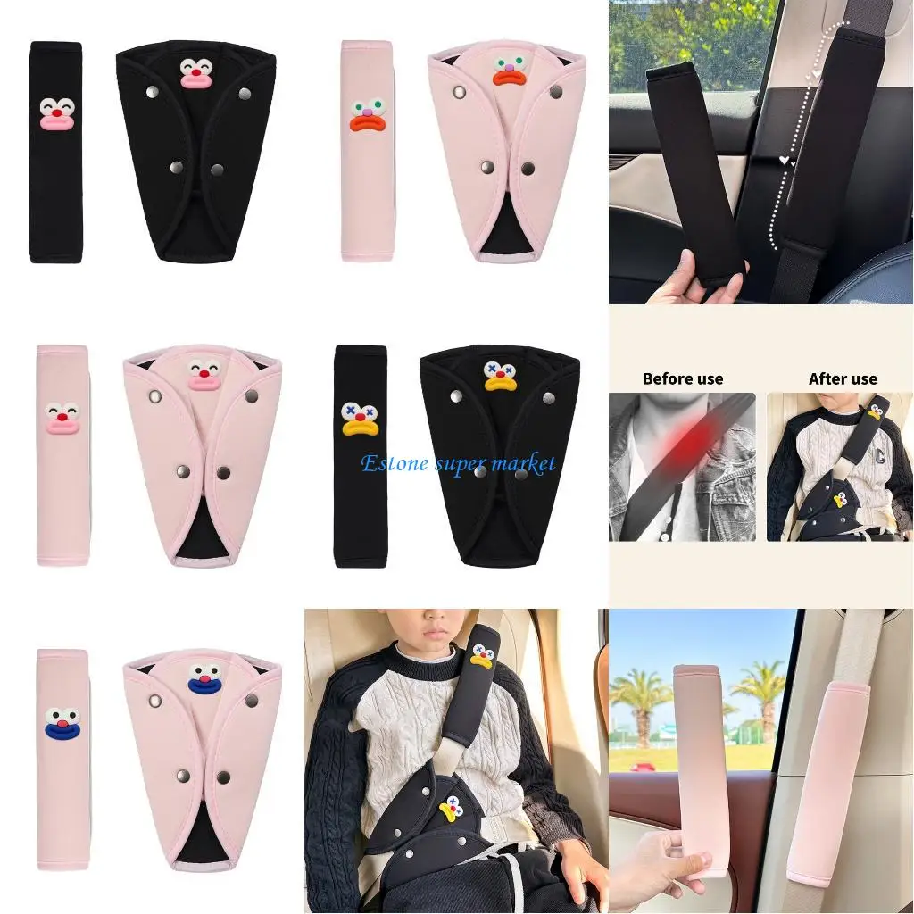 

090B Breathable Baby Safety Harness Cushion Set Prevents Neck Irritation 2PCS