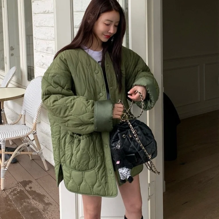 

Модный свободный удобный теплый хлопковый комплект из куртки и брюк для женщин, весна-осень-зима, уличный стиль, для активного отдыха