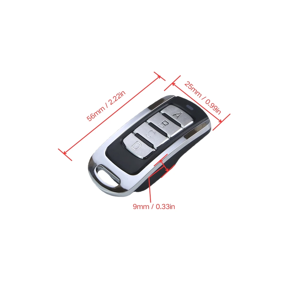Télécommande de porte de garage multifréquence 4 en 1, duplicateur 280-868 MHz, code fixe et code ro