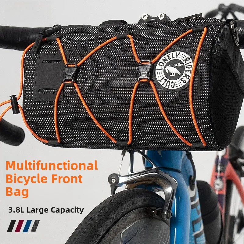 

ULAC New Road Bicycle Head Tube Handlebar Bag Waterproof Buet oulder Bag Cycling Gear Accories Universal Fit