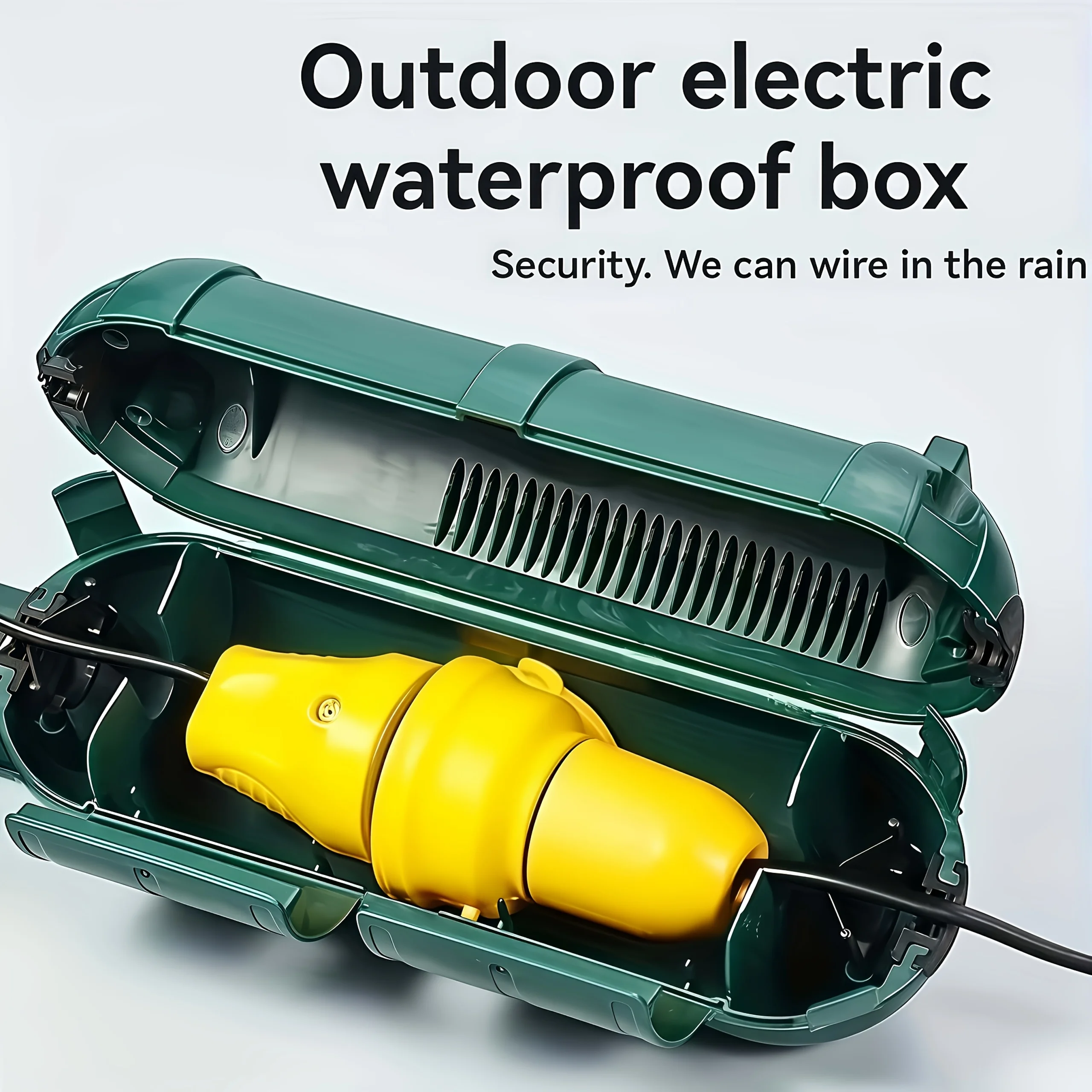 Extension Cord Plug Connection Protective Safety Cover, Water-Resistant Indoor Outdoor,String Holiday Christmas Lights Tools Fan