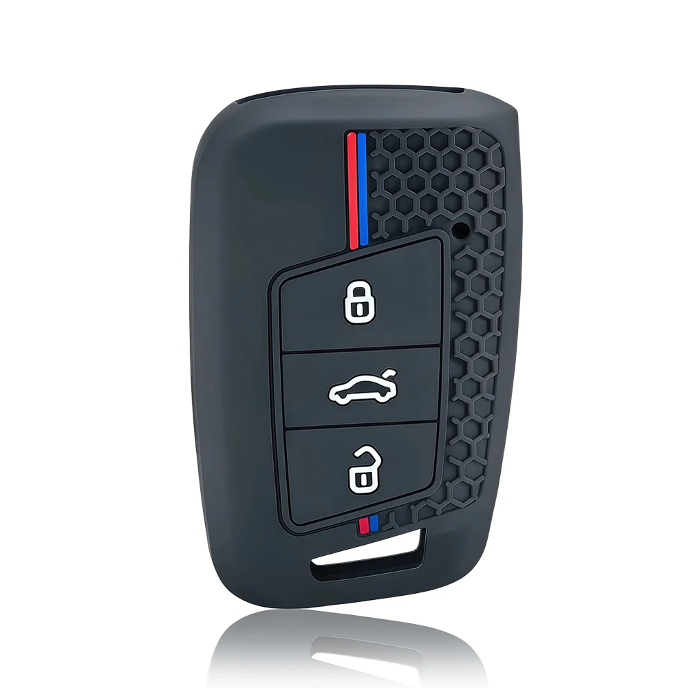  Silicone Car Remote Key Case Cover Protect Shell For VW Volkseagen Passat B8 CC Arteon Magotan GTE Car Keychain Accessories