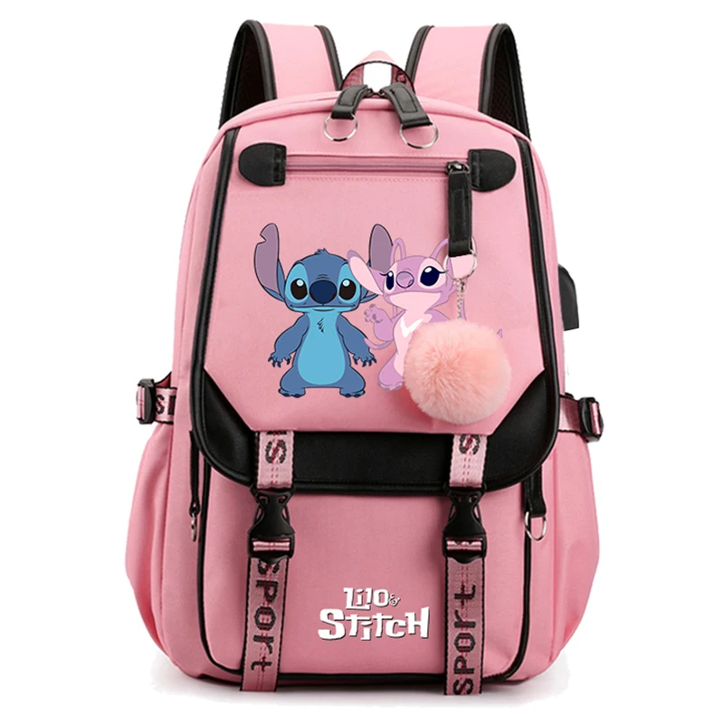 Lilo Stitch Backpack Cartoon Student Teenagers Bookbag Sport Rucksack for Boy Girl Bagpack Laptop Teens Travel School Knapsack