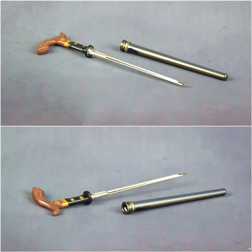 YYDS 1/12 Scale Scene Miniature Toy Cane Sword Staff Model Props Fit 6'' Action Figure Soldier In Stock