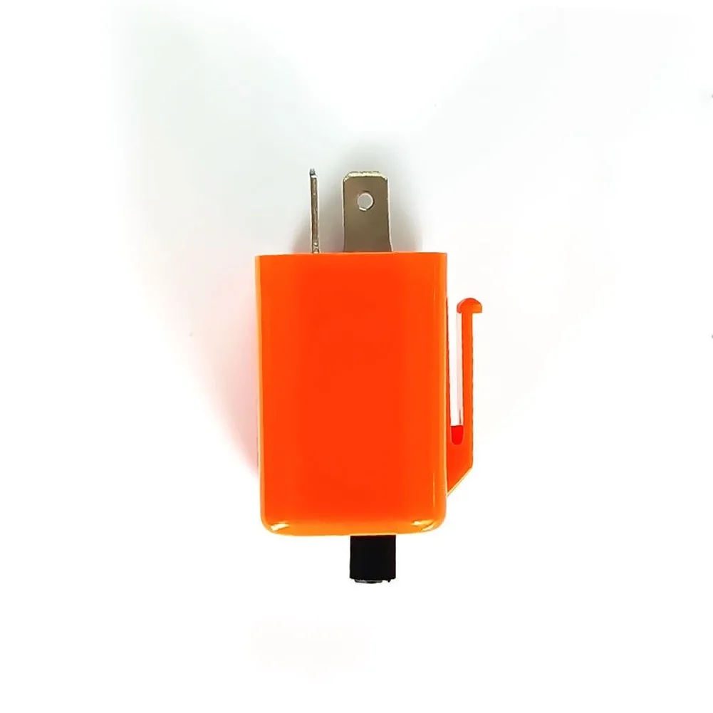 2Pin Adjustable Frequency LED Motorcycle Flasher Relay For Motorbike Turn Signal Indicator Lights Accessory