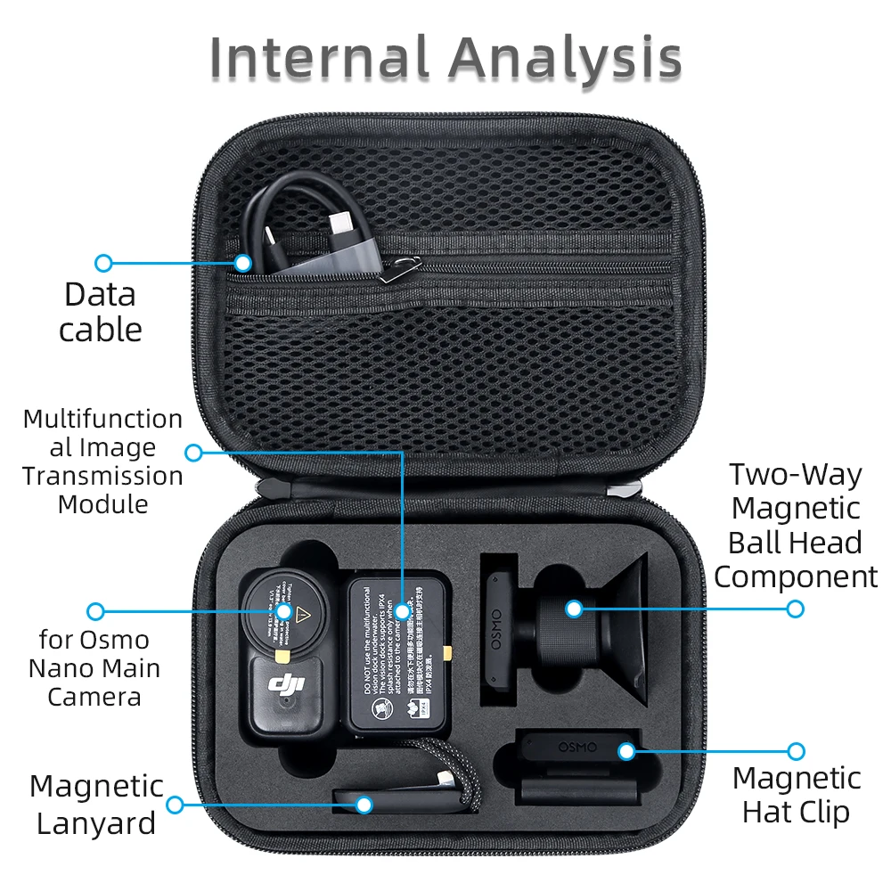 Lagerung fall Für DJI Osmo Nano Einzigen Tragbaren Kamera Hard Shell Lagerung Tasche Universal Tragbare Set Für DJI Osmo Nano zubehör