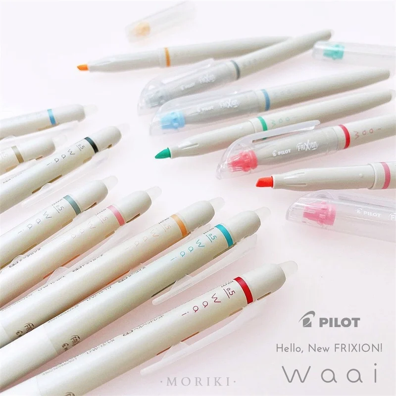 Pilot Waai Frixion ErasableColor Gel Pen Fluorescent Pen School Supplies Daily Writing Hand Account Notes Japanese Stationery