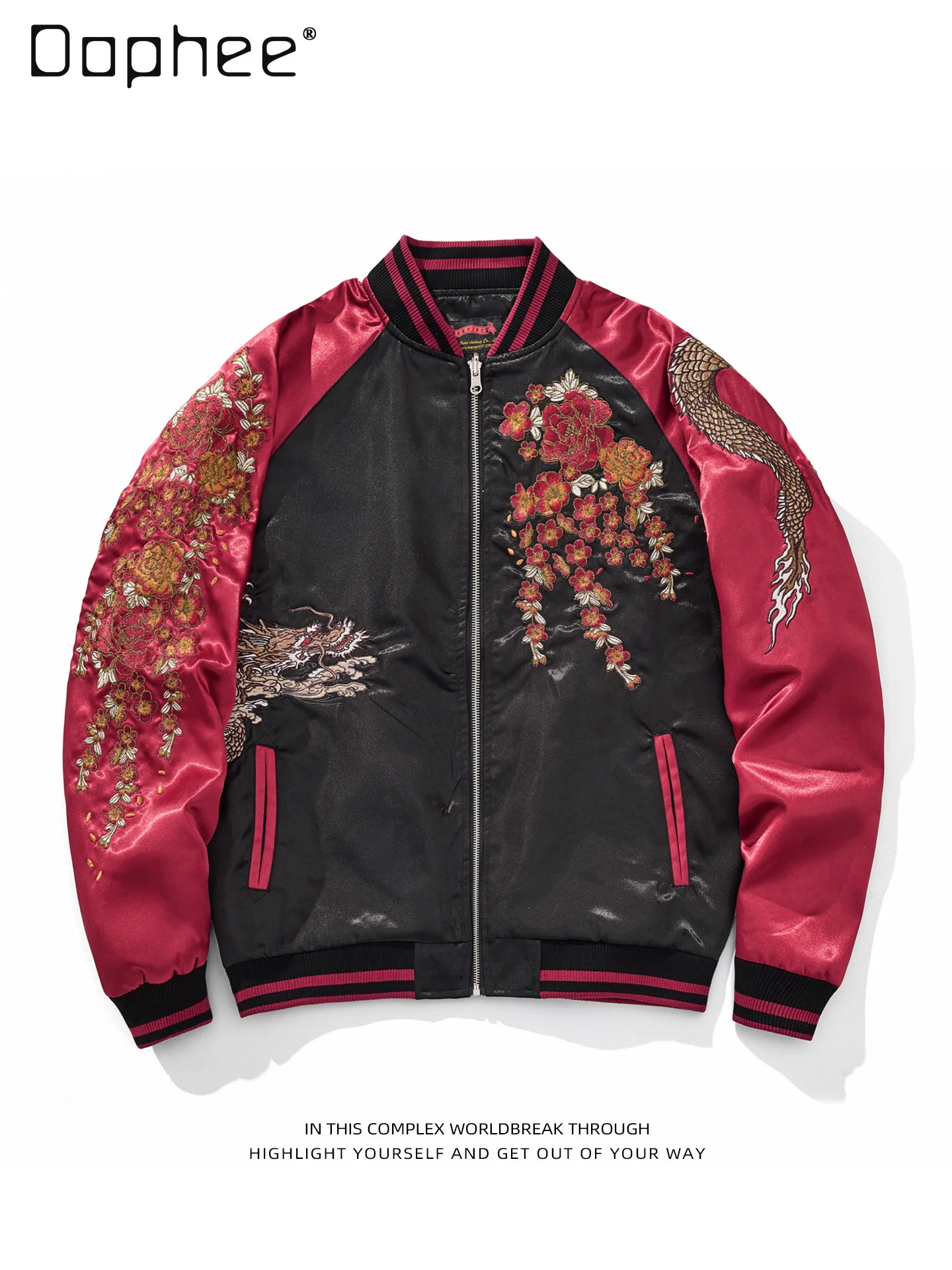 Vintage Trend Heavy Embroidery Mens Jacket Baseball Jacket Personality Fashion Street Loose Casual Coat Men Clothing Autumn New