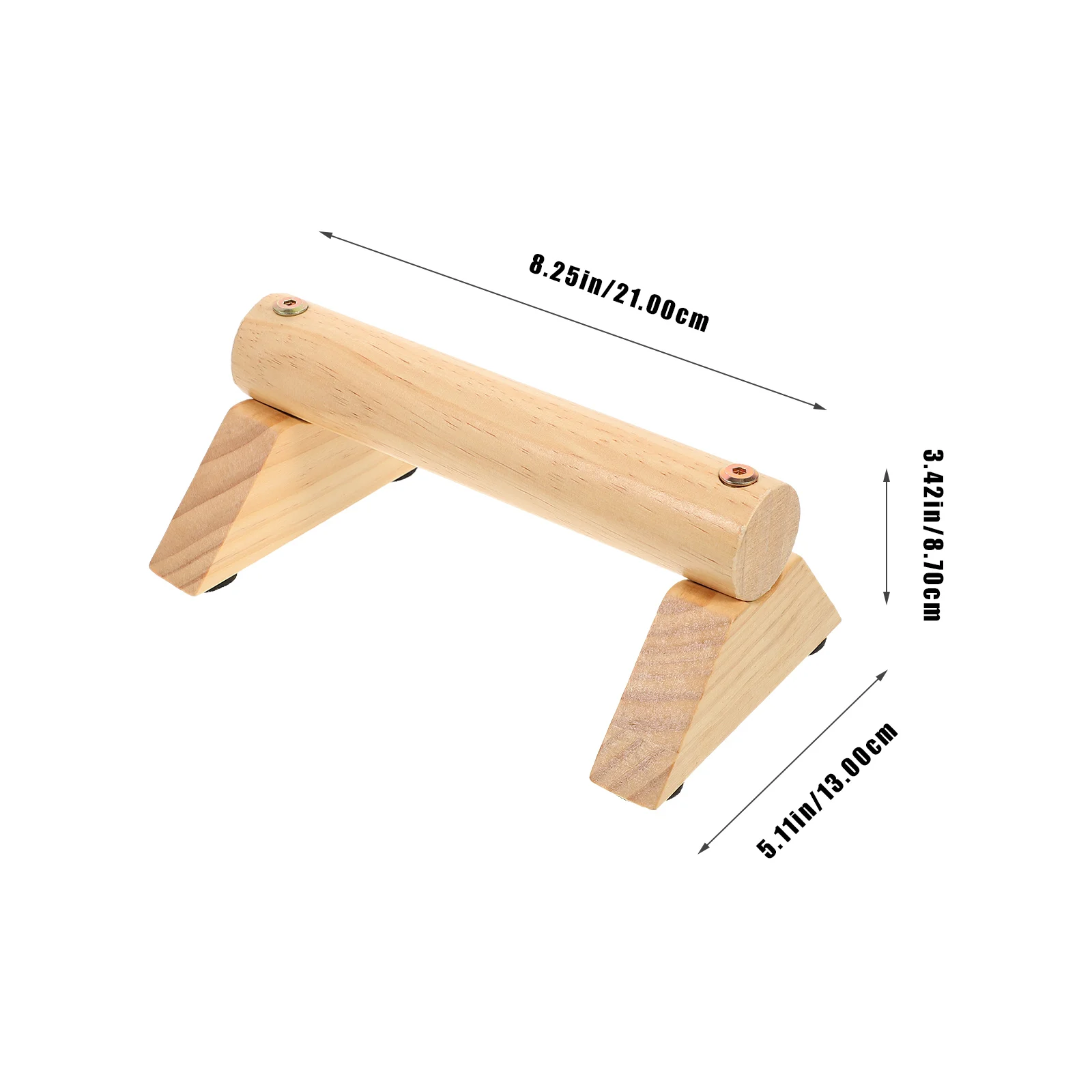 1 Pair Wooden Push-Up Bar Pull Up Stand Handles Wooden Push Up Rack Calisthenics Exercise Equipment Home Wood Parallettes Bar