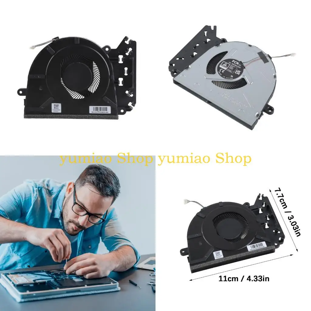 587B Replacement CPU Cooling Fan Heatsink Laptop Graphics Card Cooling Fan For 15 FD 250