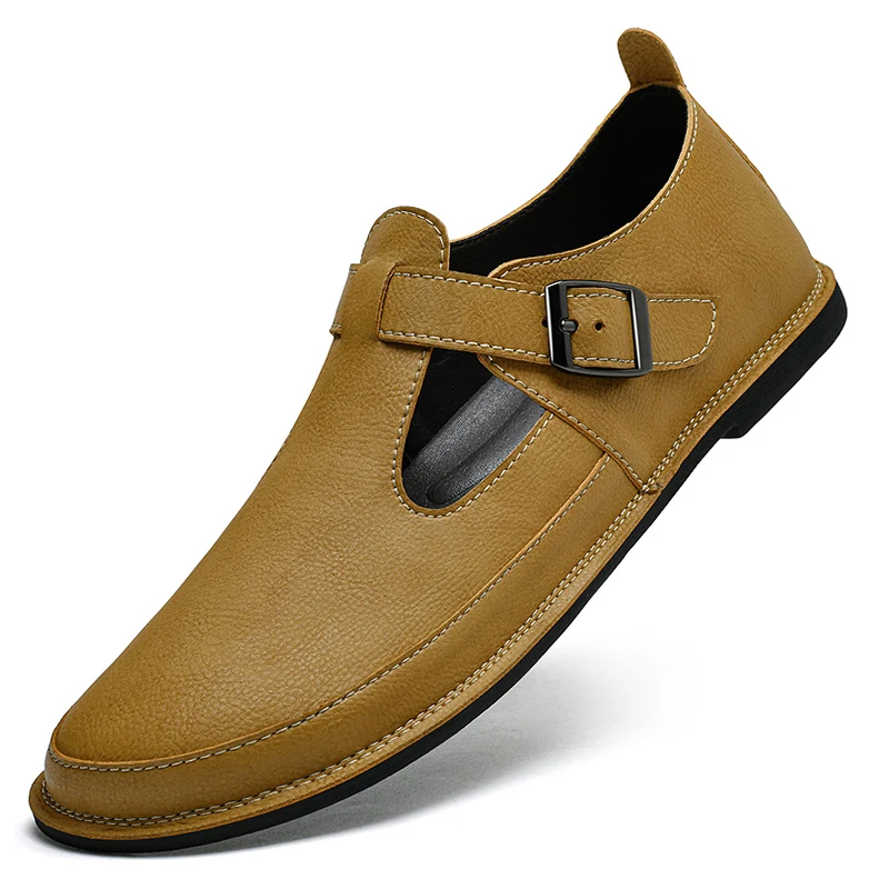 

Men Loafers Flat Solid Color Comfortable Casual Men Shoes Size 38-47