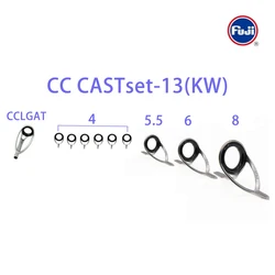 Original Fuji Guide set Stainless Steel Frame KW CAST for Casting Fishing Rod Components
