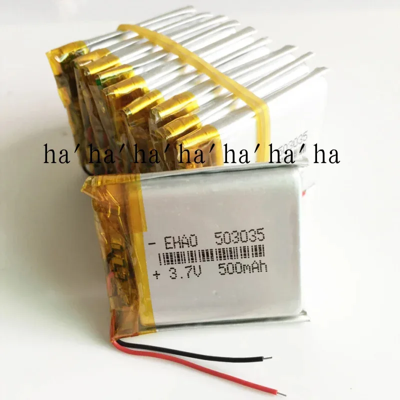 

10 pcs 3.7V 500mAh Lipo Polymer Rechargeable Battery 503035 For MP3 Cell Phone