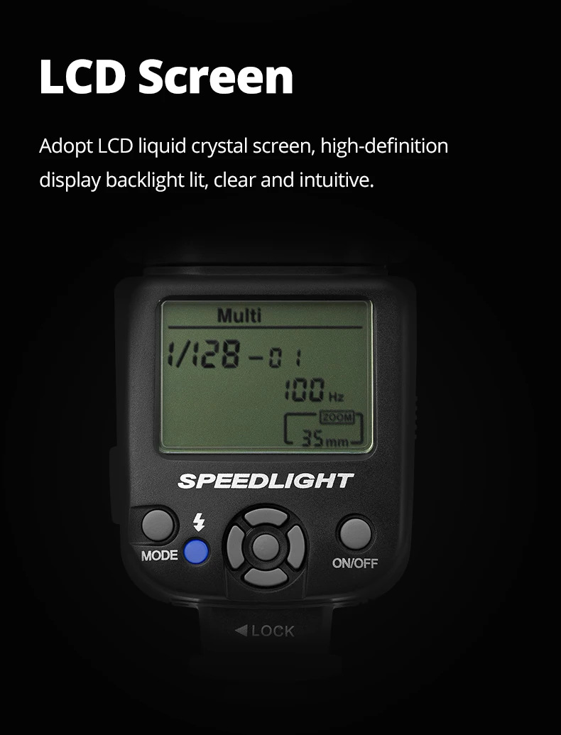 Ambitful AF970 Flash Light Speedlight Speedlite Universal for Fujifilm Nikon Ca