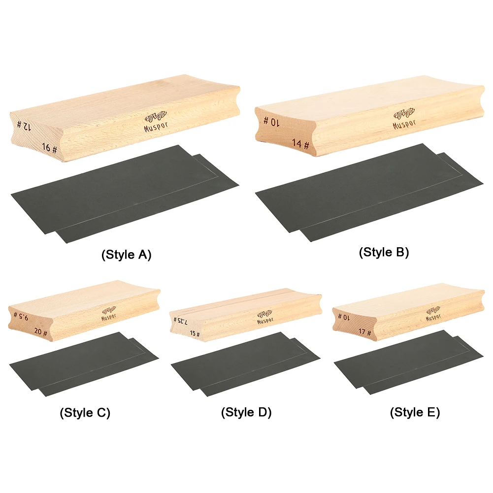 กีตาร์ Sanding Block ไม้ Dual Purpose Radius Sanding Blocks Fret Wire Leveling Fingerboard Luthier เครื่องมือสําหรับกีตาร์เบส