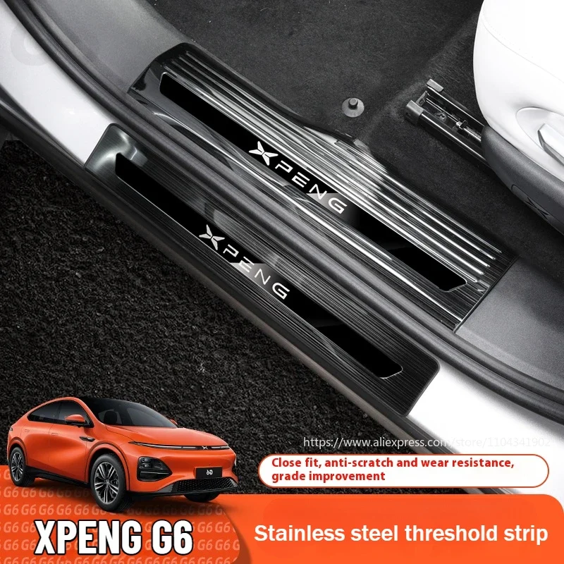 

Car Threshold Strip For Xpeng G6 Xiaopeng Stainless Steel Car Threshold Strip Pedal Protection Sticker Modification