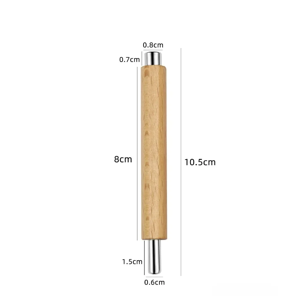 Bâton magnétique pour ongles, tige magnétique œil de chat, manche en bois, outils magnétiques cylindriques pour Gel UV, outils de manucure à Double extrémité pour Nail Art