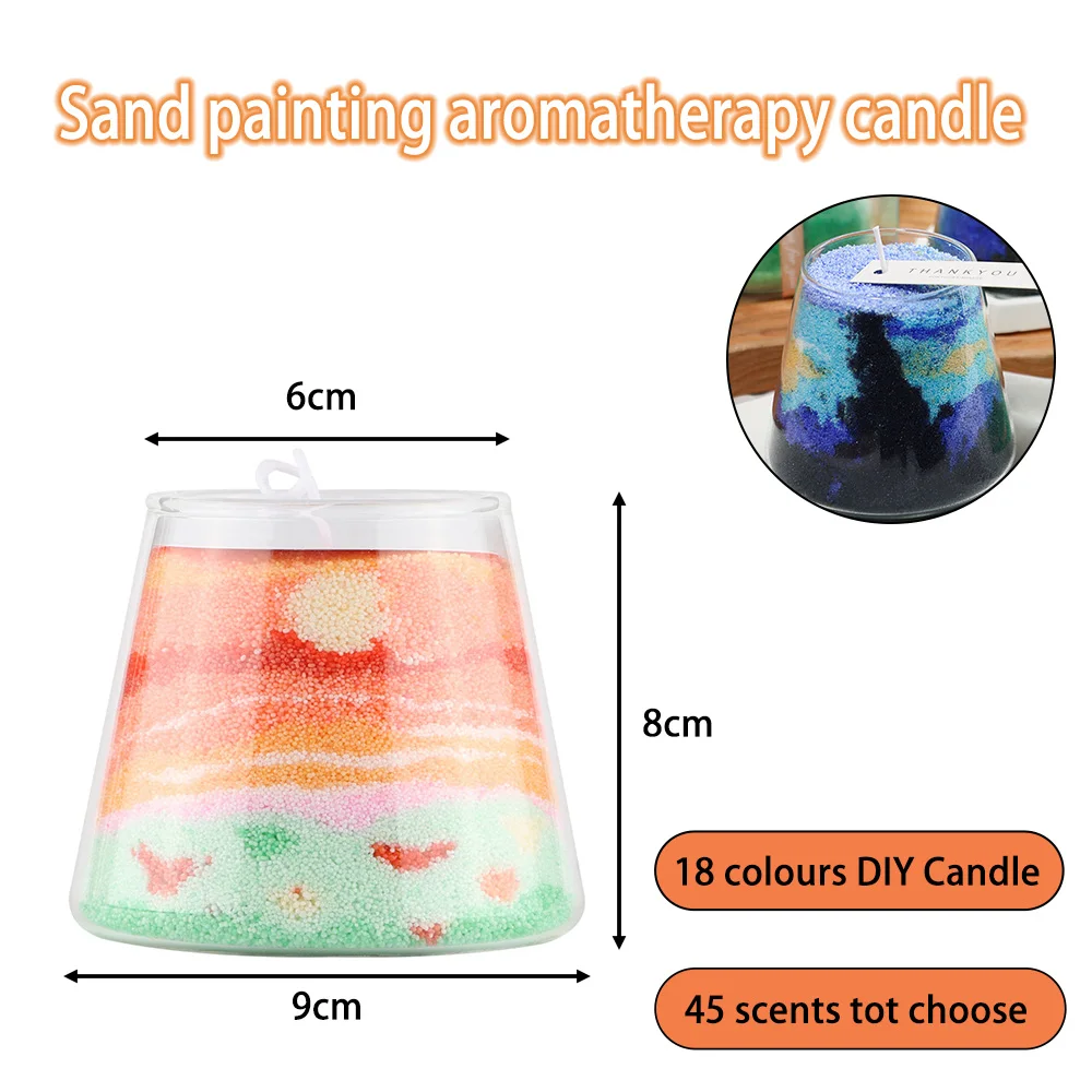 DIY Sand Candle Craft Kit For Kids Creative Candle Making Set With Snowflake Wax Candle Supplies
