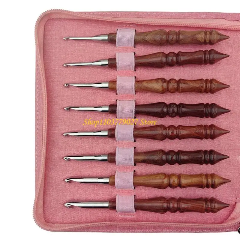 

C4DF 8Pcs Handle Crochet Hook Ergonomic Handle Crochet Hook Needle for Beginner Experienced Hobbyist 3.0mm-7.0mm