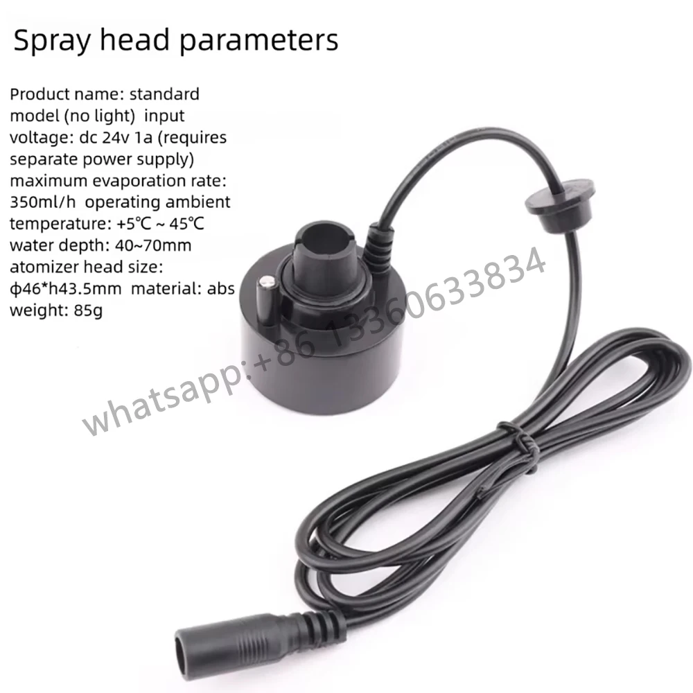 DC 24V Plastic Super Ultrasonic Mist Maker Fogger Fog Water Fountain Pond Atomizer Humidifier