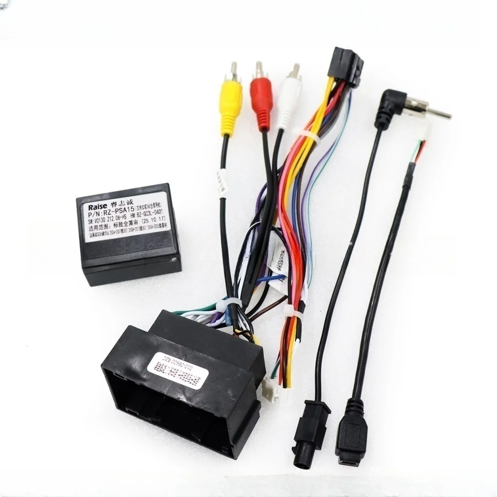 Canbus Box RZ-PSA 15 For Peugeot Boxer/Citroen Jumper 2011-2022 Android 2 Din GPS Car Receiver 16Pin Wire Harness Cable Adapter