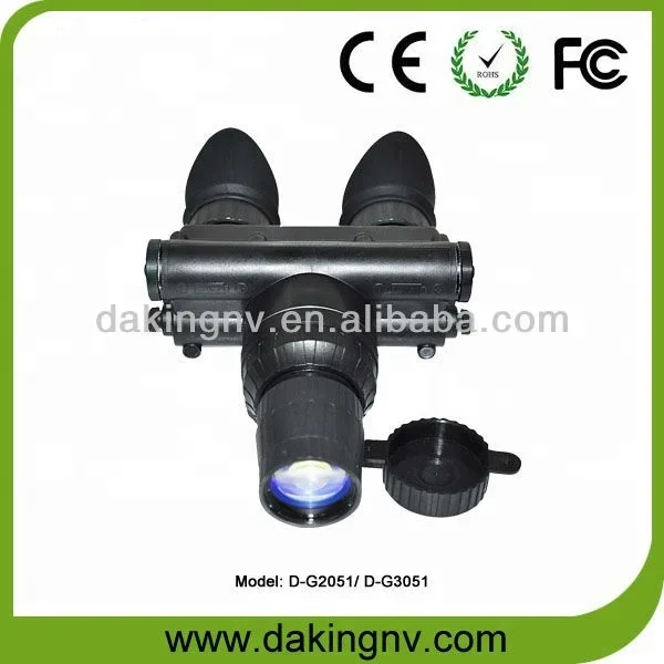 hands-free night vision goggle with high resolution image intensifier D-G2051 Gen2 Gen3 NVG multi-coated flip-up head gear OEM