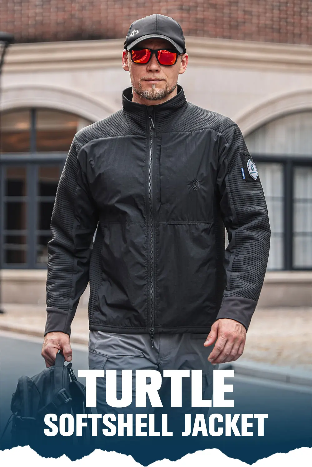 Emersongear Blue Label Turtle Softshell-Jacke Sportliche Winddichte Jacke Warme Outdoor-Camping-Jacke Ergonomischer Schnitt Wandern Jagd Nylon – Detail 1