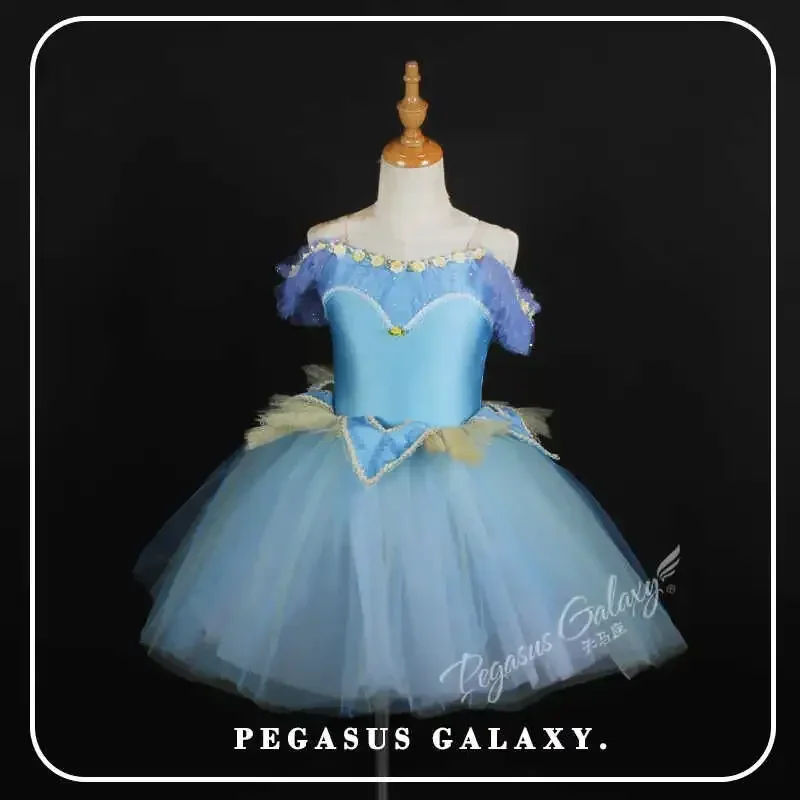 

Blue Dress Ballet Tutu for Girls and Women Ballet Stage Performance Clothes Child Adult Dance Costume Princess Dance Wear