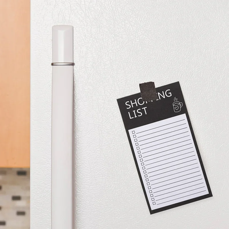 Magnetische Kühlschrank-Nachrichtentafel, tragbare zerreißbare Magnet-Notiztafel, Haftnotizen, Einkaufsliste für Zuhause, Küche, Büro, Memo-Planer – Detail 4