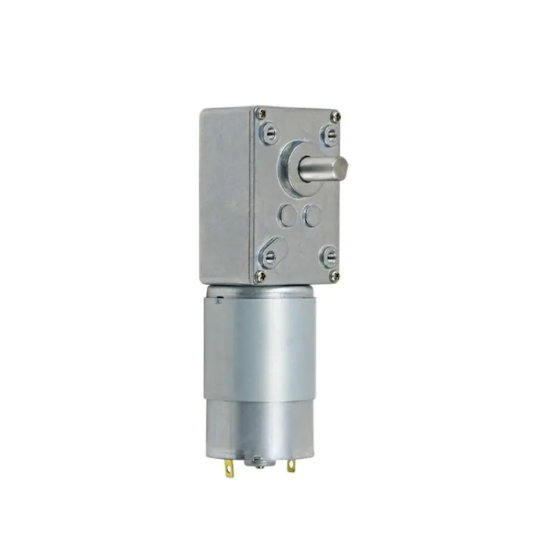 5840 Worm Gearbox DC 555 Gear Motor 3 Pack Self Lock Reversible Adjustable Speed Mini Reduction Drive Motor