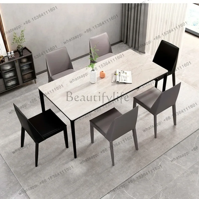 LJY 4 Chairs Rectangular Dining Tables Living Room Big Wood Nordic Dining Tables Unique Event Wohnzimmertisch Furniture For Home