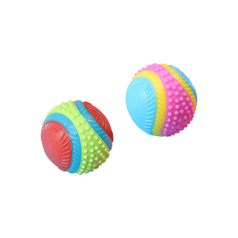 Pet dog toy Rubber ball toy with beef smell dog teeth grinding vent toy