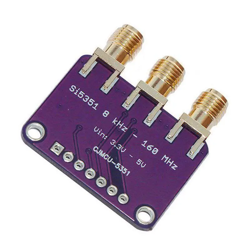Placa de fuga do gerador de relógio DN-Si5351a I2C 25Mhz 8Khz a 160Mhz para Arduino D9I2