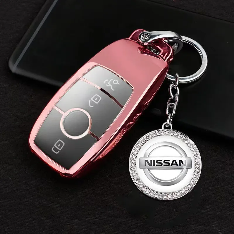 Car Key Rings Keychain Pendant for Nissan Qashqai J11 J10 Leaf  Murano Altima Maxima Note Titan Sentra Juke Navara Accessories