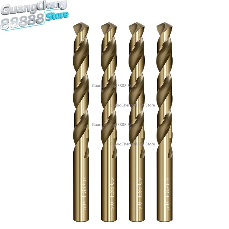 M35 Cobalt-containing Twist Drill Head Punched Steel for Hand Electric Drilling Machine Stainless Steel 8-13mm High Hardness Set