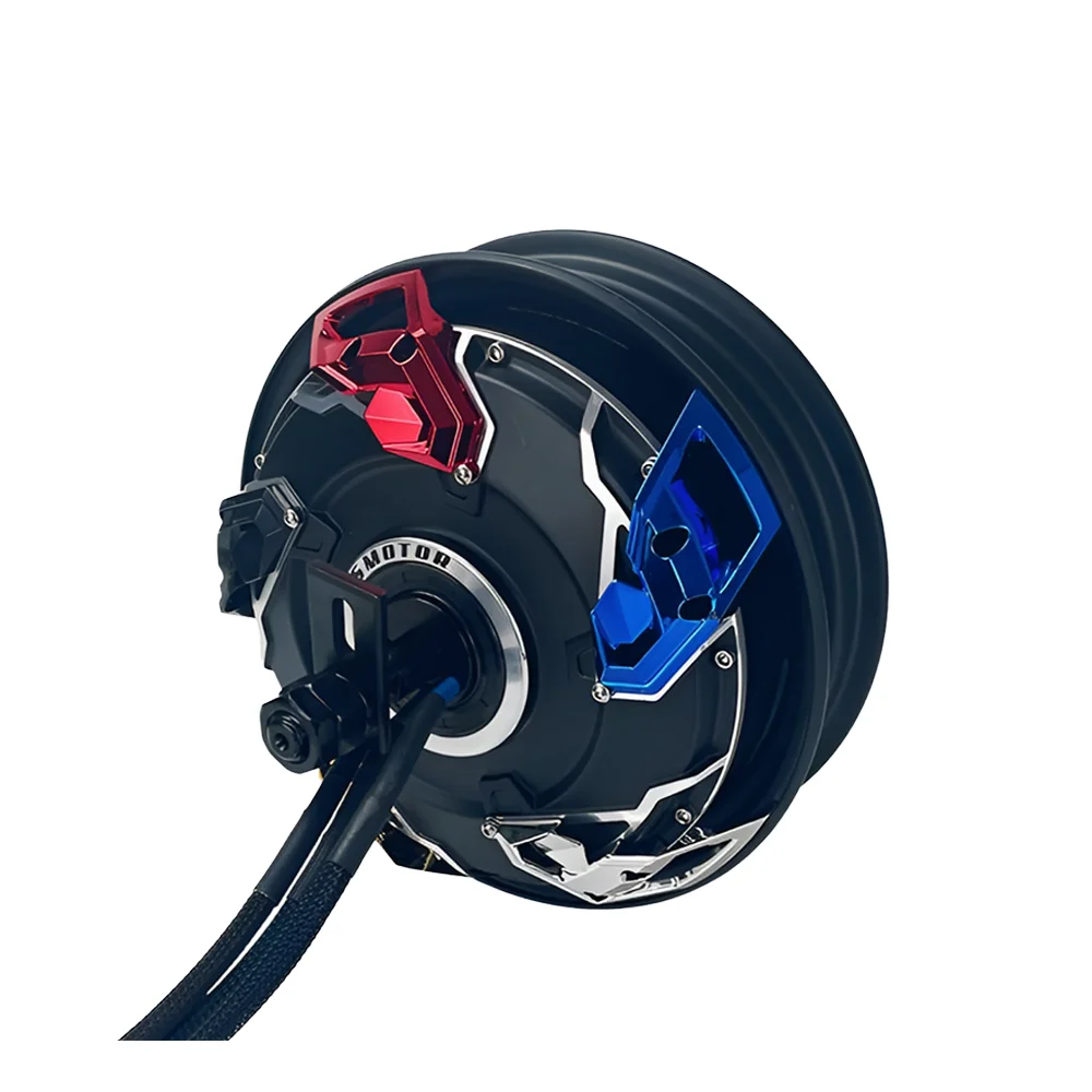 

QSMOTOR 12 Inch V4 1000W Brushless DC Motor 45H48-96V Permanent Magnet Construction Waterproof 3000rpm for Electric Motorcycles