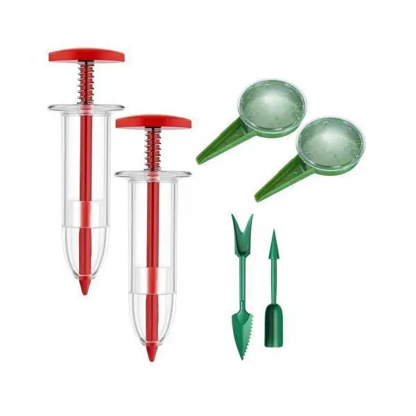Mini Seeder Dispenser Plastic Garden Planter Tool for Efficient Sowing of Seeds and Seedling Transplanting