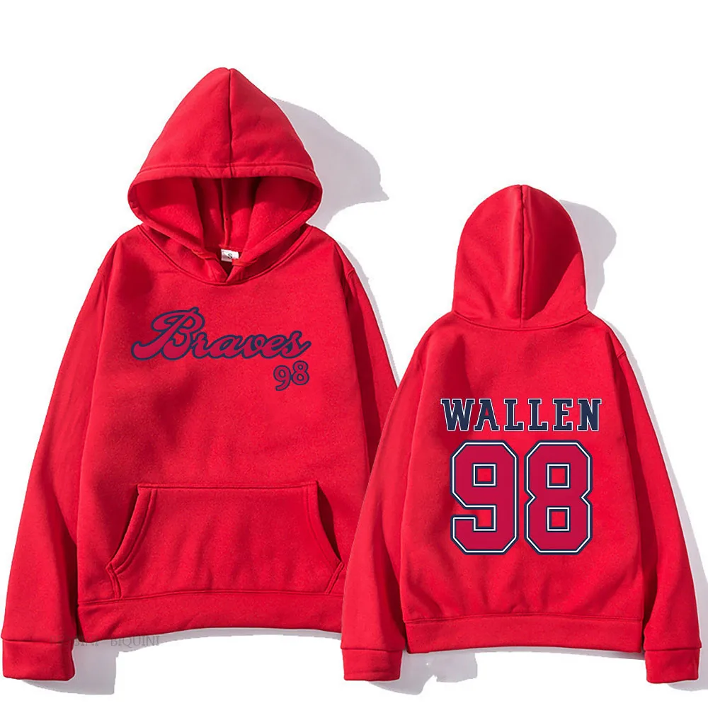 Braves 98 MorganWallen Hoodie Funko Pop Fashion Music Sweatshirt for Autumn Printing Long Sleeve Clothes Ropa Hombre Soft Hoody