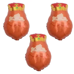 3 PCs König Herzballons Cartoonballons King Folha Ball Ball Party Weihnachten Babyparty -Dekoration Kinder Hélio ar Globes 8 Hauptverkäufe Cha Offenbarung Bebe - №8