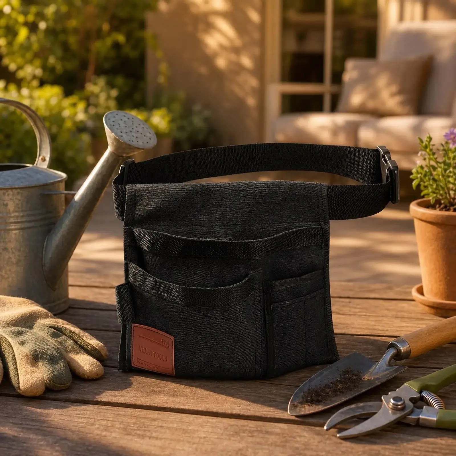 Gardening Tool Waist Bag with Pockets Lightweight Electrician Apron Tool Bag Pouch for Maintenance Workers Construction Worker
