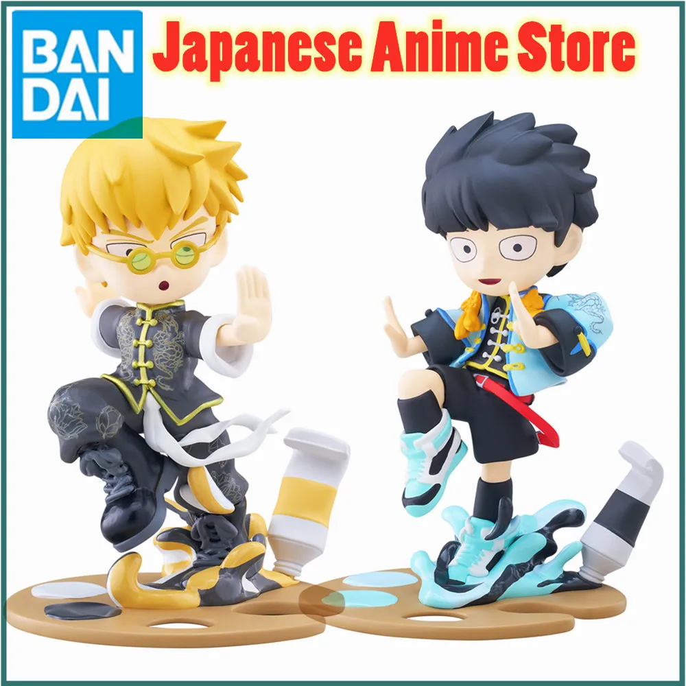 

Stock Original Bandai Anime Figure Mob Psycho 100 Reigen Arataka Kageyama Shigeo Action Figure Toys Model Doll Collector Gifrs