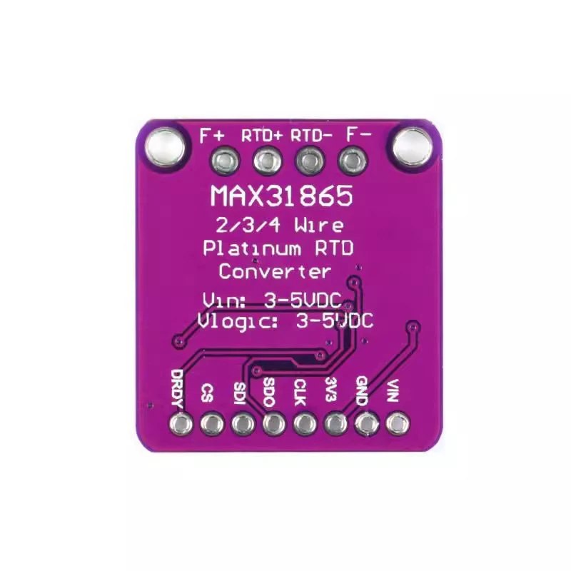 MAX31865 PT100 to PT1000 RTD-to-Digital Converter Board Temperature Thermocouple Sensor Amplifier Module 3.3V/5V For Arduino