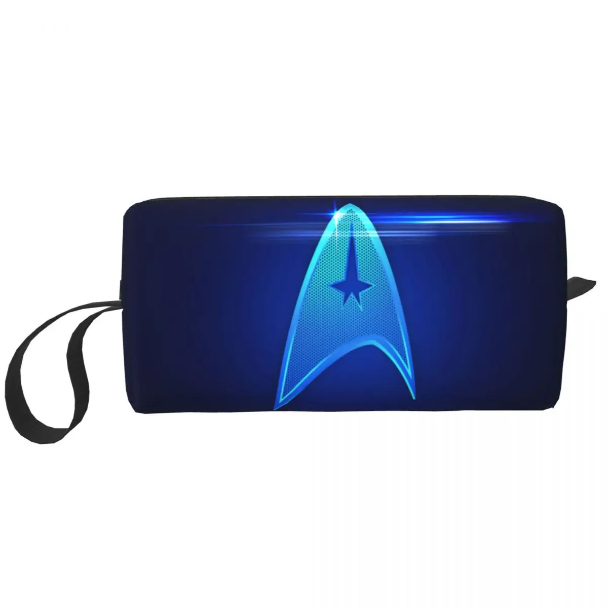 Custom Star Trek Toiletry Bag for Women Science Fiction TV Series Makeup Cosmetic Organizer Lady Beauty Storage Dopp Kit Case