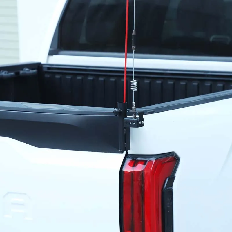 

Carbon Steel Black Car Tail Door Antenna Flagpole Bracket Trim Car Accessories For Toyota Tundra 2014-2025