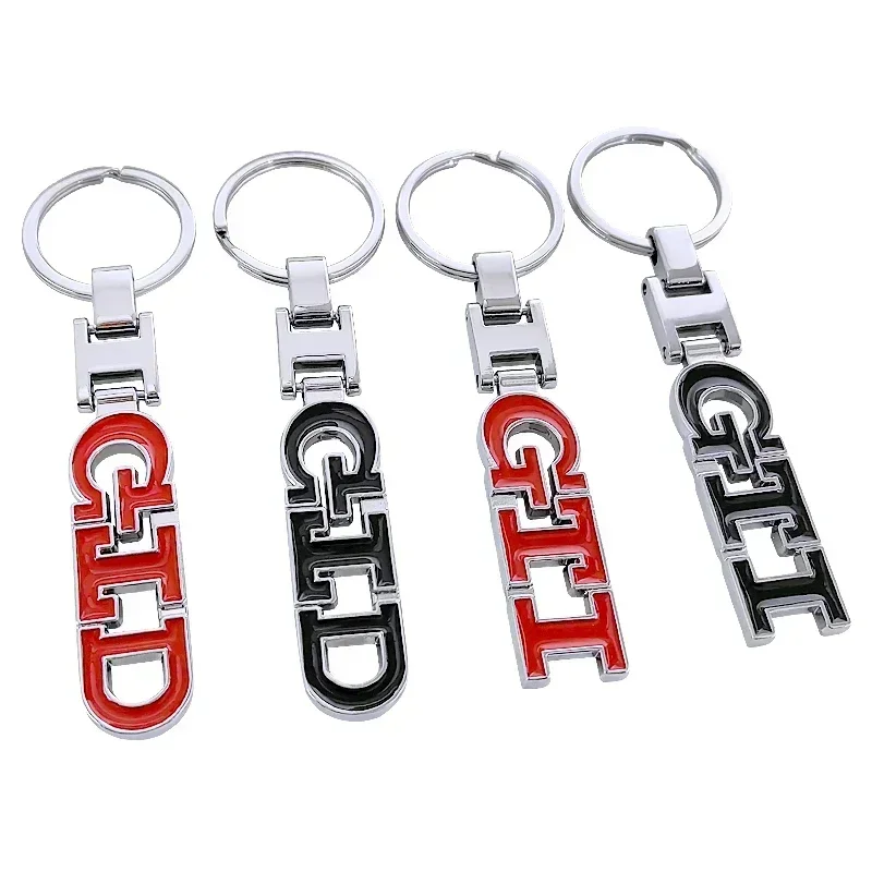 Alloy GTI GTD Logo Car Key Chain Keyrings Gift Key Rings for Volkswagen Golf 3 4 5 7 Polo Passat Jetta Touareg Beetle Tiguan MK5